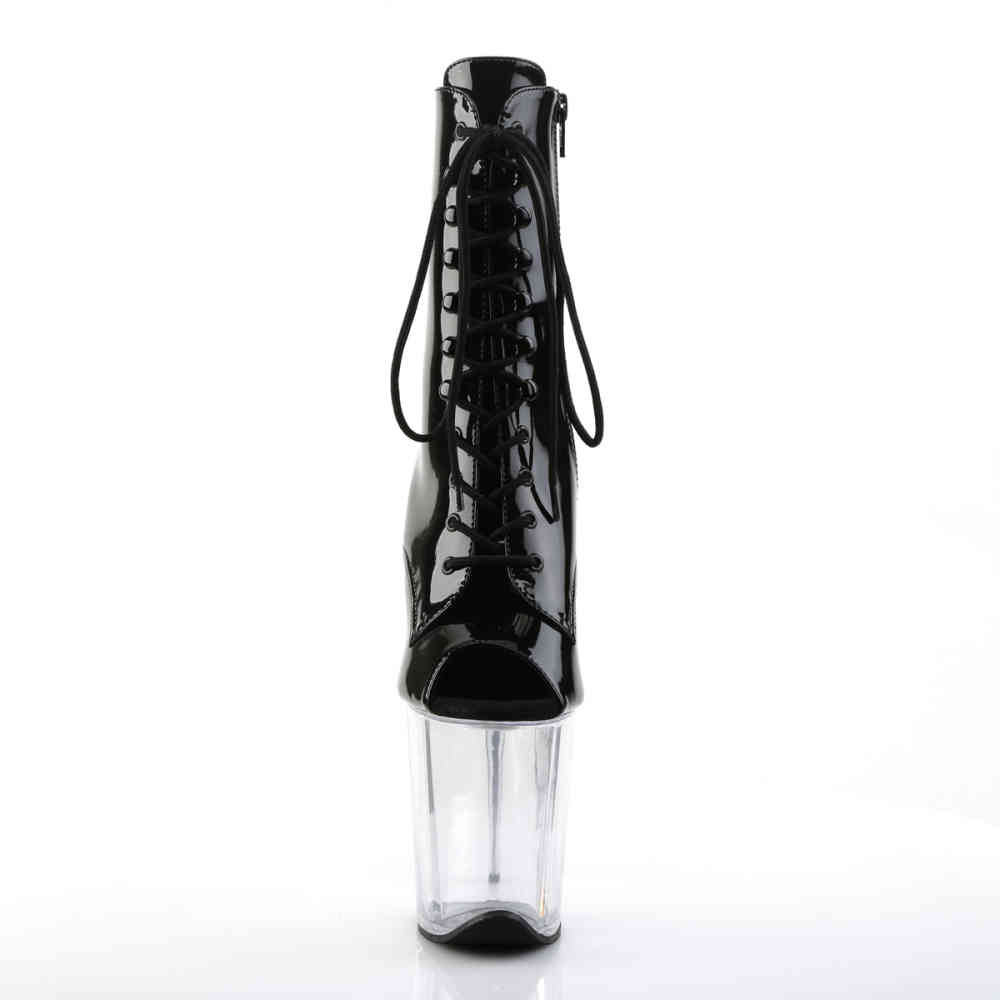 Pleaser - FLAMINGO-1021 Platform Boots, Pole dance shoes - Pole dance shoes - Black
